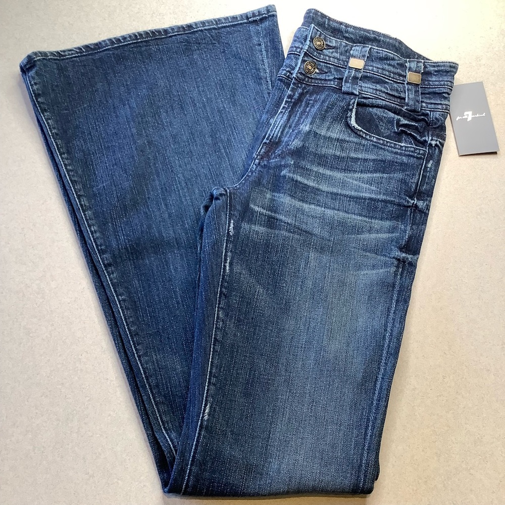 7 For All Mankind Jeans 27X36 Crissy Bell Bottom In California! NWT!